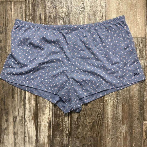 Pink Republic Blue Patterned Women's Pajama Shorts Size XL - Picture 1 of 7